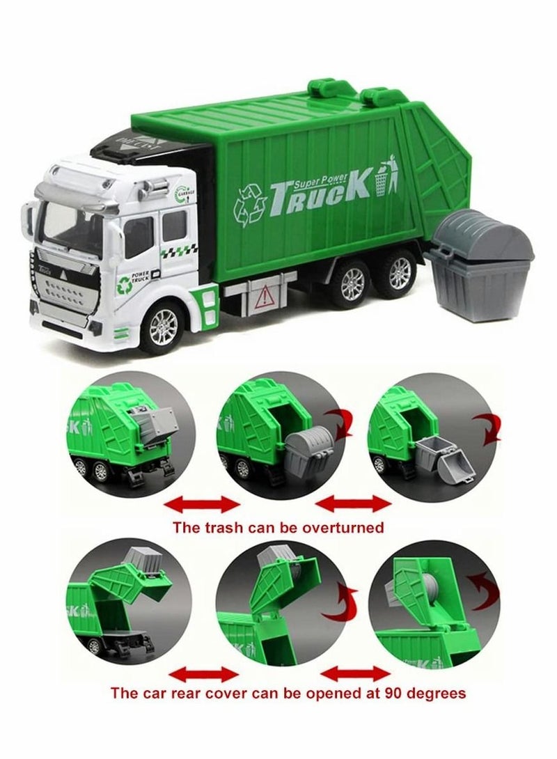 Excefore Garbage Truck Toy, 1/42 Collection Rubbish Lorry Truck Toy for Boys Gift - Image 2