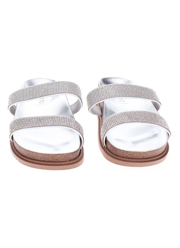 بيرا ريو Beira Rio Ladies Flat Sandals White | Made In Brazil