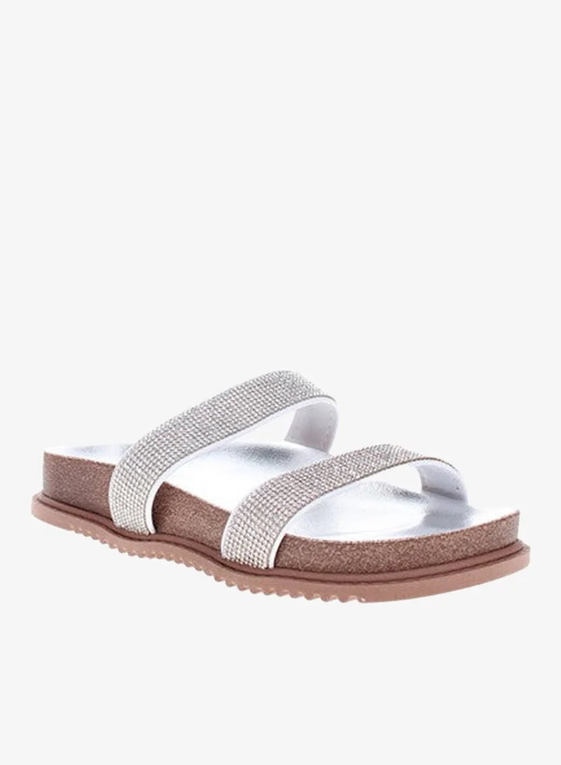 Beira Rio  Beira Rio Ladies Flat Sandals White | Made In Brazil for Women | Best Price UAE