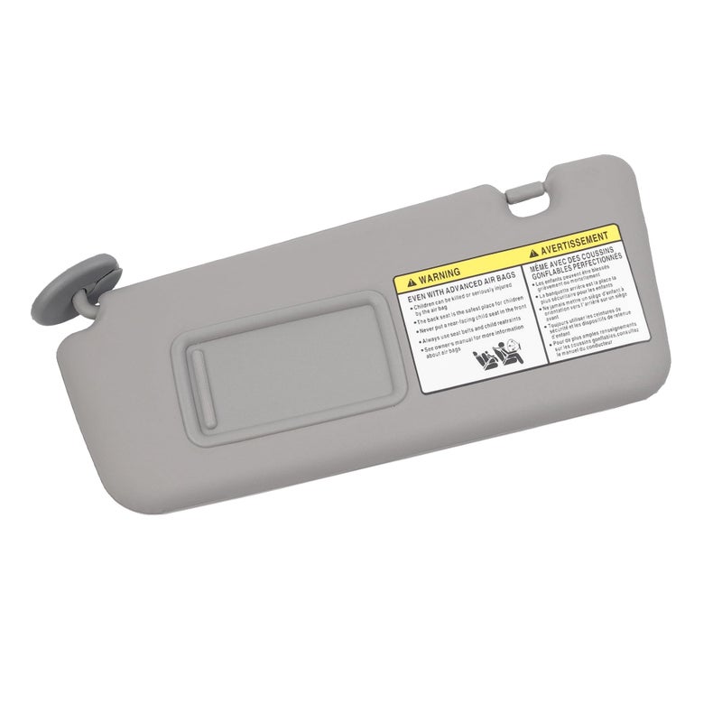 Dasbecan Left Driver Side Sun Visor Compatible with Toyota RAV4 2004 2005 Replace 7432042420B0 SunvisorGray