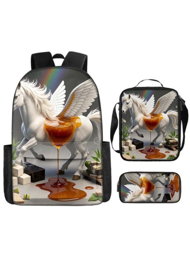 Generic The latest universal cartoon new three-piece schoolbag (for students, teenagers, children) - 418  - Image 2