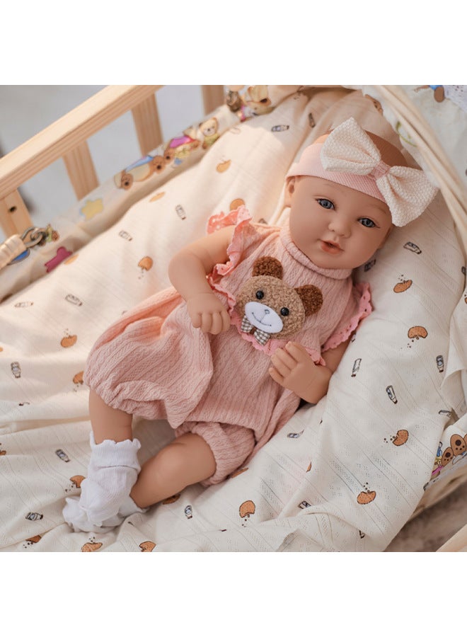New 18inch Reborn Doll Simulation Baby Doll Cross-Border Hot Sale Supply Vinyl Doll Wholesale
