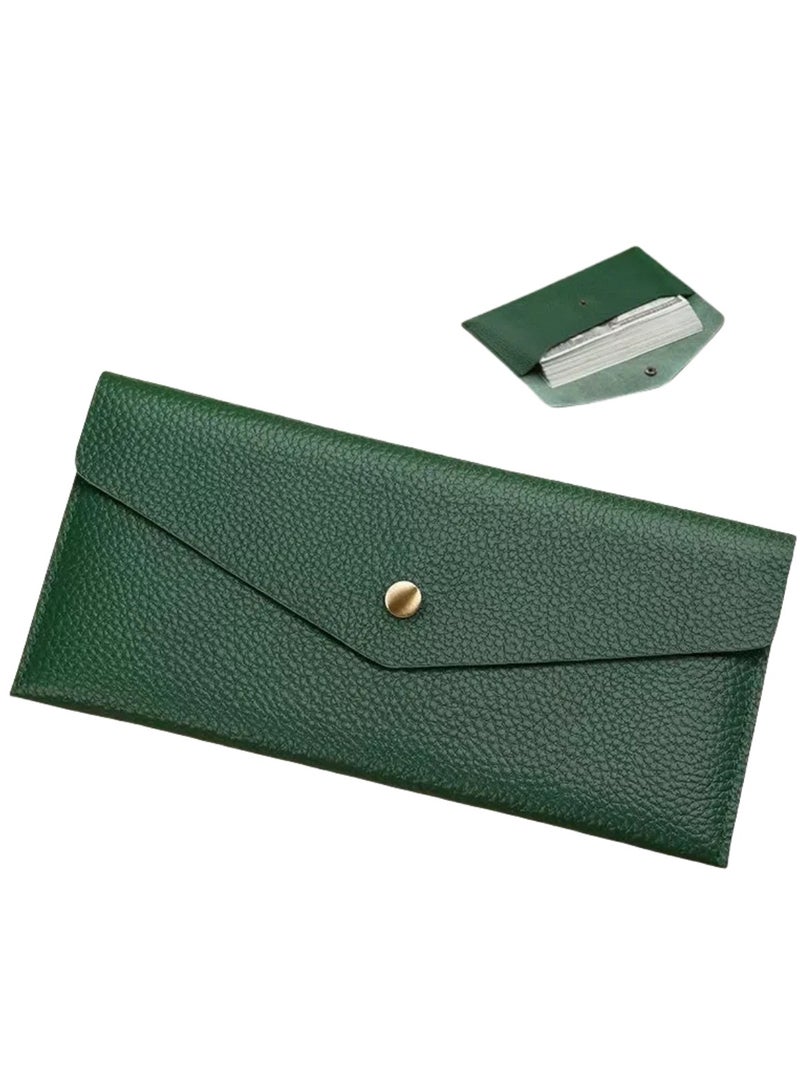 CHU DAI Cash Wallets for Women - Reusable Leather Cash Envelope Wallet for Budgeting, Billing  - Image 1