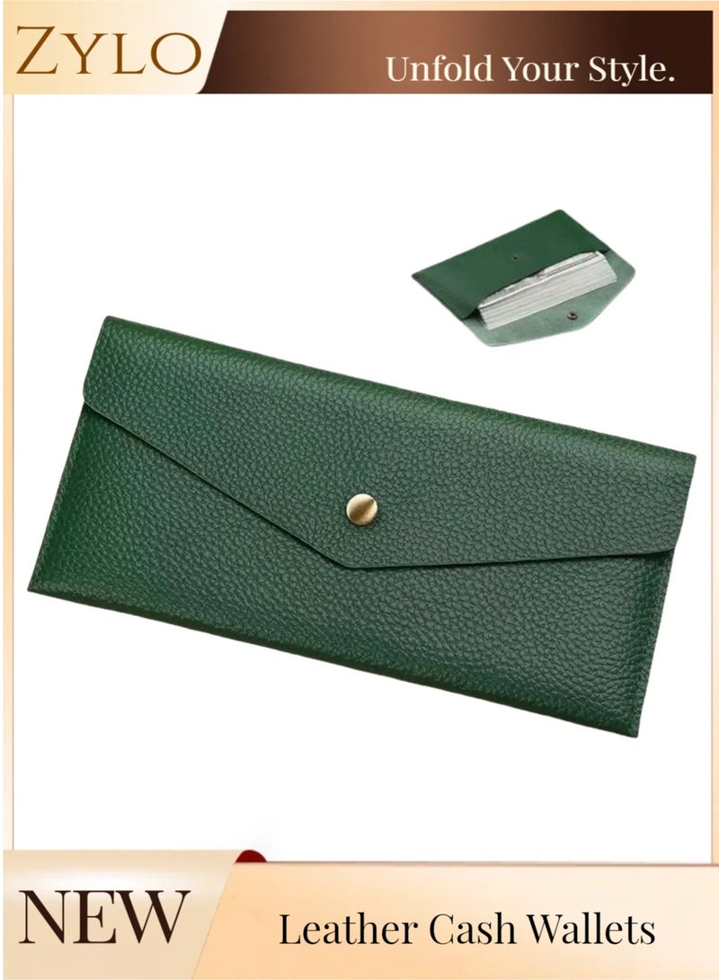Zylo Cash Wallets - Reusable Leather Cash Envelope Wallet for Budgeting, Billing - Image 1
