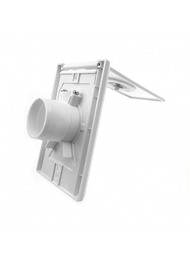 Pokin Central Vacuum Inlet Valve, for Nutone Central Vacuum System Installation Parts, White Full Door Inlet Valve Cover - 2 Pack - Image 4