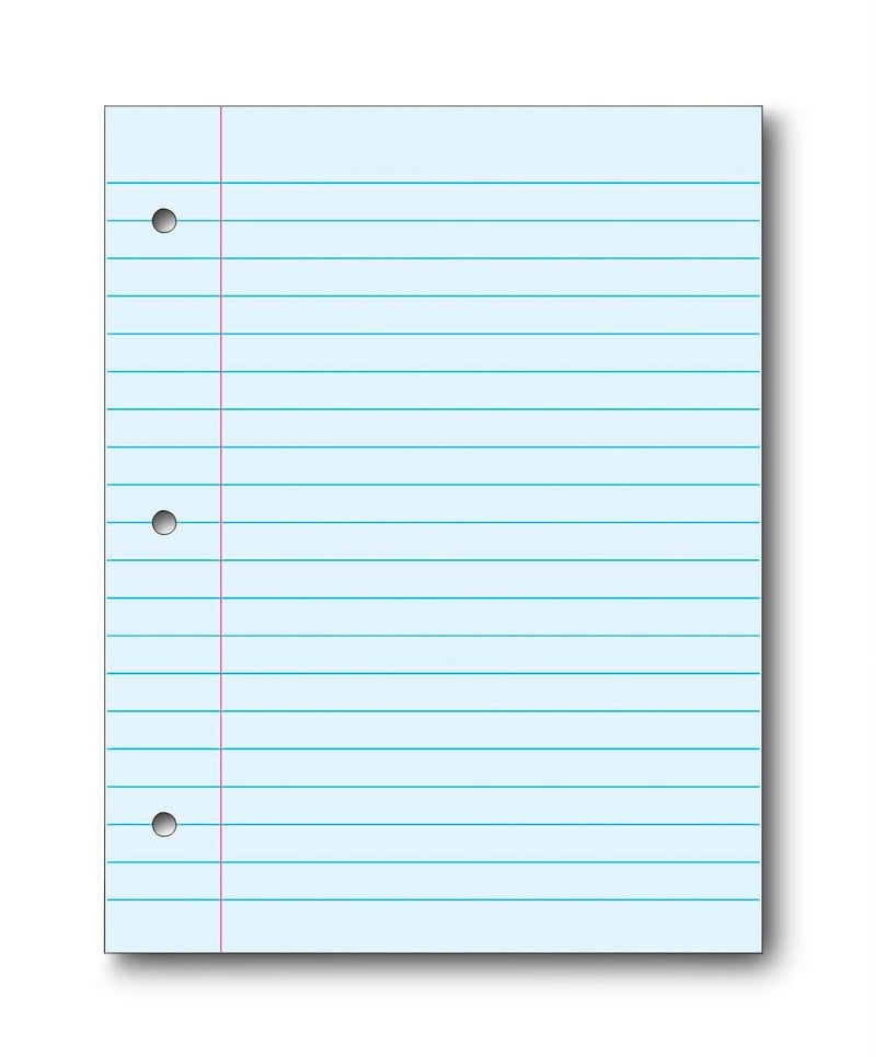 ورق تعبئة مثقب 3 ثقوب من سكول سمارت 87154 812 × 11 بوصة أزرق 100 ورقة