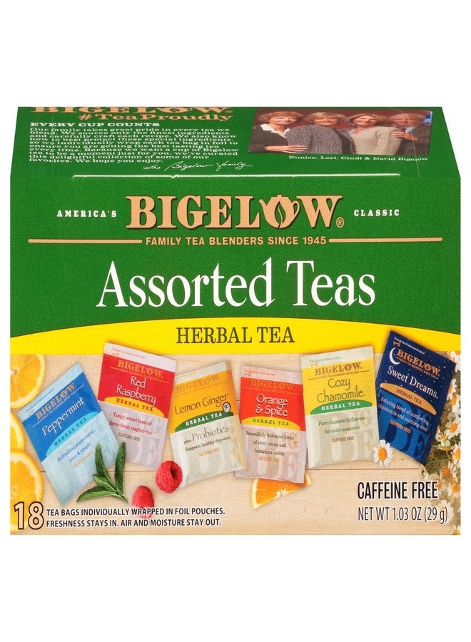 Bigelow Tea Bigelow Herbal Teas Six Flavor Assortment, 18 bags - Image 1