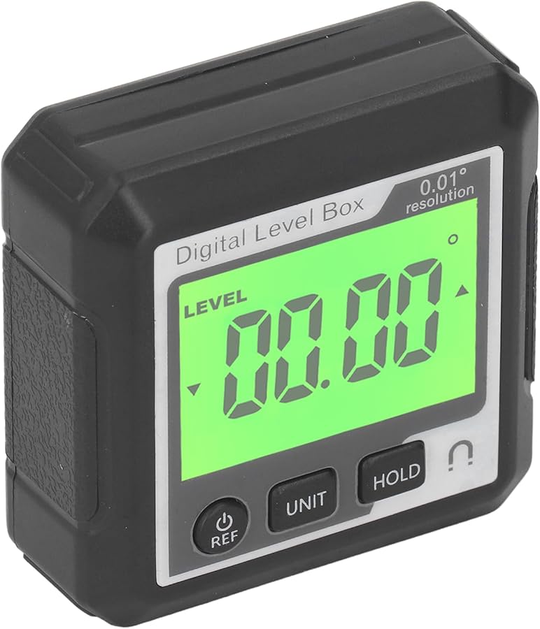 Digital Angle Finder Magnetic Inclinometer Protractor Ruler Black and White - Image 4