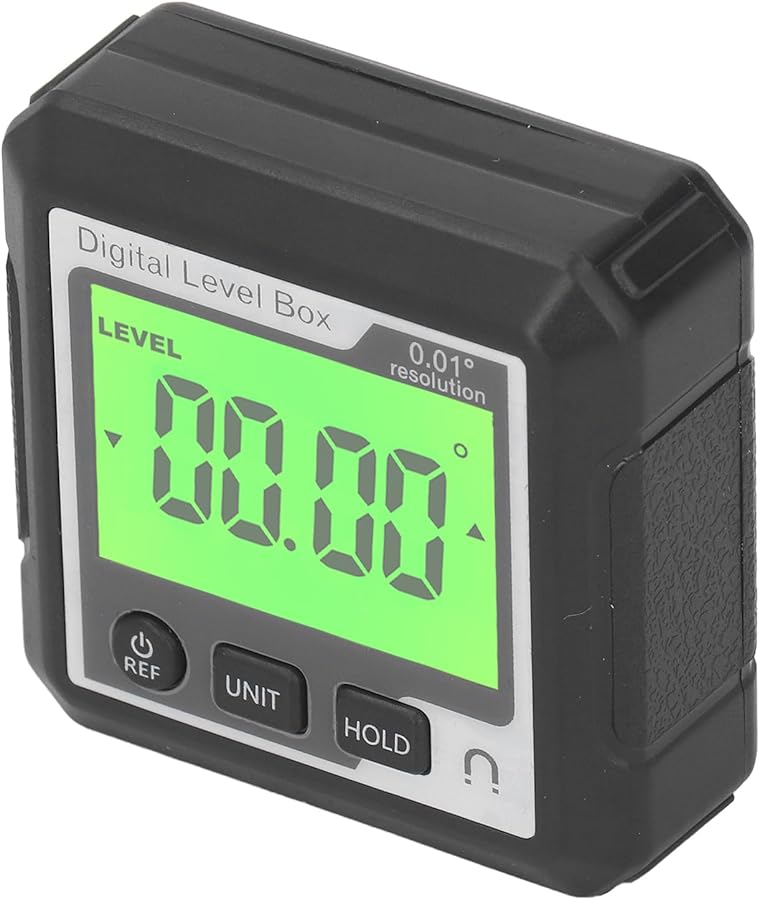 Digital Angle Finder Magnetic Inclinometer Protractor Ruler Black and White - Image 3