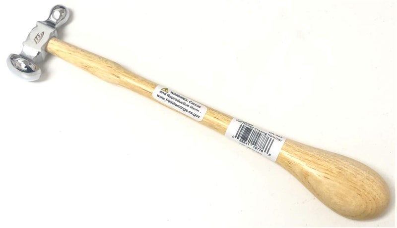 Chasing Hammer 1 Full Domed Face Jewelry Crafts Metal Forming Jewelers Hammer by JTS