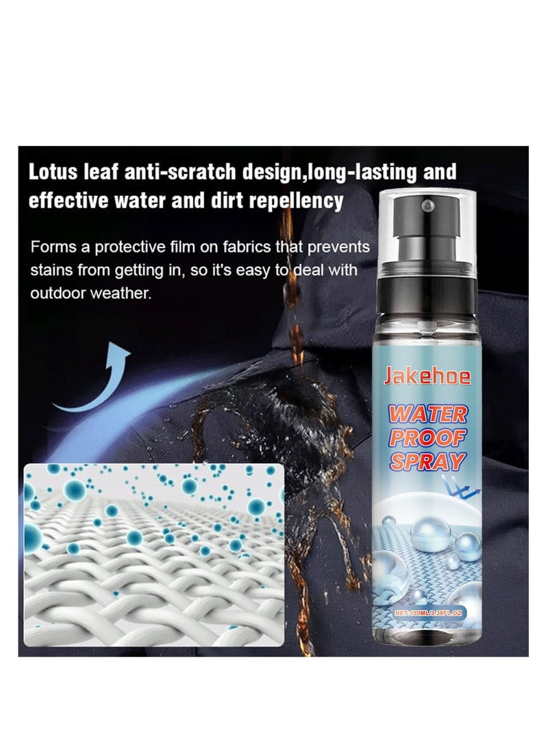 Jakehoe Nano Waterproof Spray for Shoes, Bags & Fabrics - 100ml Rain & Stain Repellent with Advanced Nano - Technology, Long - Lasting Protection for All Materials - Image 5
