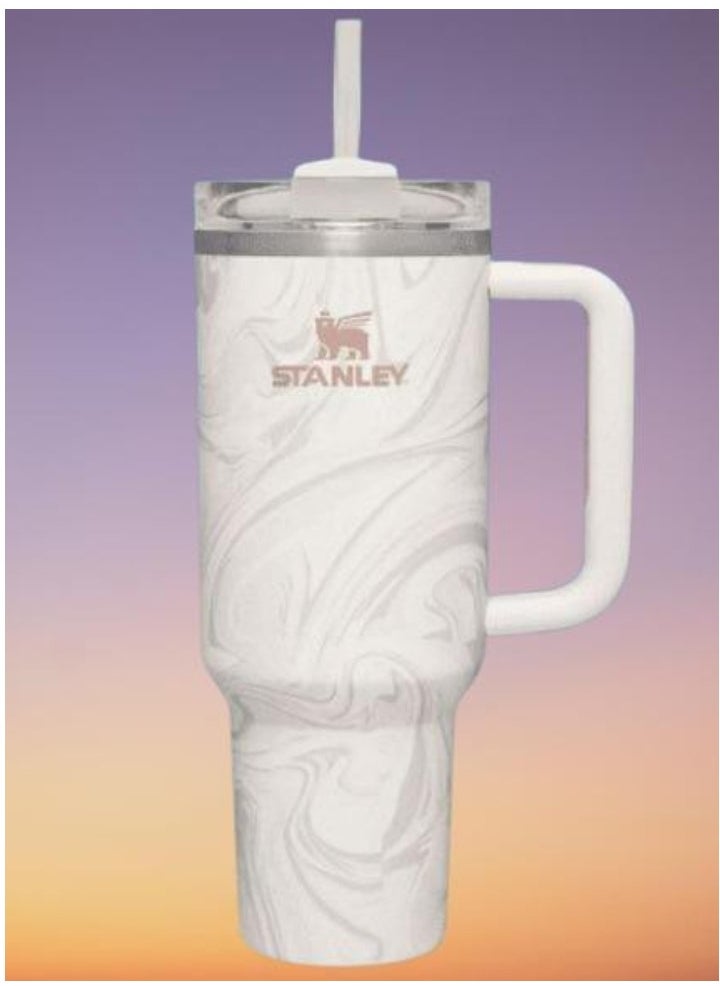 Stanley - Stanley Quencher H2.0 40 oz FlowState Tumbler with Lid & Straw – Vacuum Insulated, Leakproof Stainless Steel Travel Mug – Keeps Drinks Cold for 12 Hours, Perfect for Water, Coffee, Iced Tea & Smoothies - Image 1