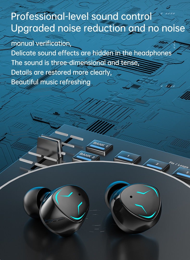 Lntelligent Touch Noise Reduction High -Definition Call Voice Summon Lightweight Waterproof Wireless Bluetooth Headset Stereo Earplugs - Image 4