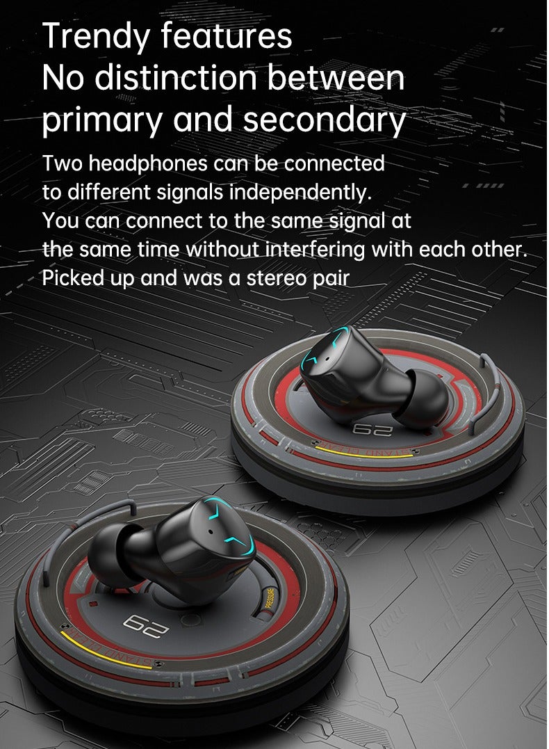 Lntelligent Touch Noise Reduction High -Definition Call Voice Summon Lightweight Waterproof Wireless Bluetooth Headset Stereo Earplugs - Image 5