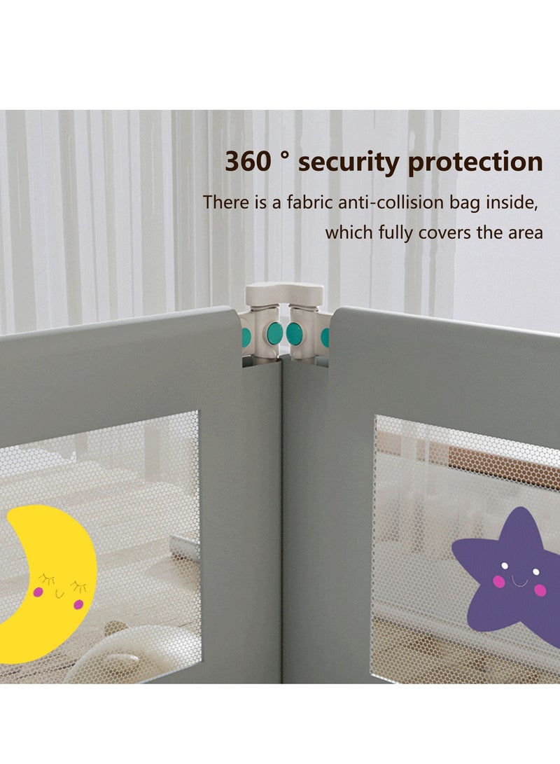 Arabest 1.8m Bed Rail for Toddlers - Double Side Lift and Adjustable Height Bed Rails for Queen Bed, Safe & Nature Fiber Material Washable, Fits for Full-Size Bed Rail for Baby  - Image 3