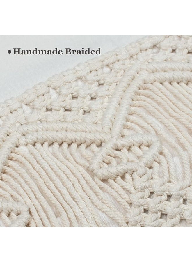 Antikiano Macrame Boho Bedside Storage Organizer - Image 2