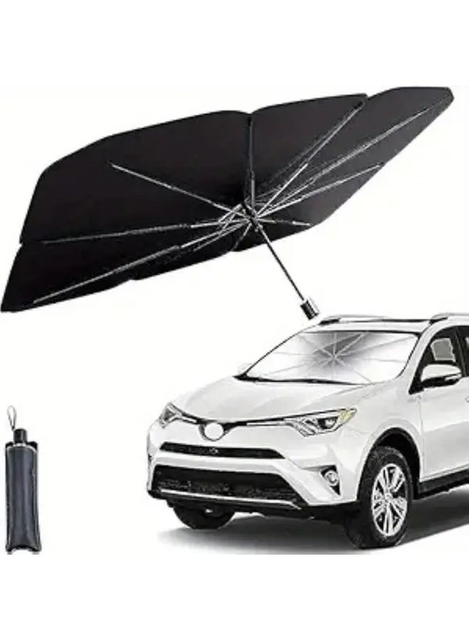 Large Foldable Car Windshield Sunshade Retractable Parasol for Sun Insulation - Image 1