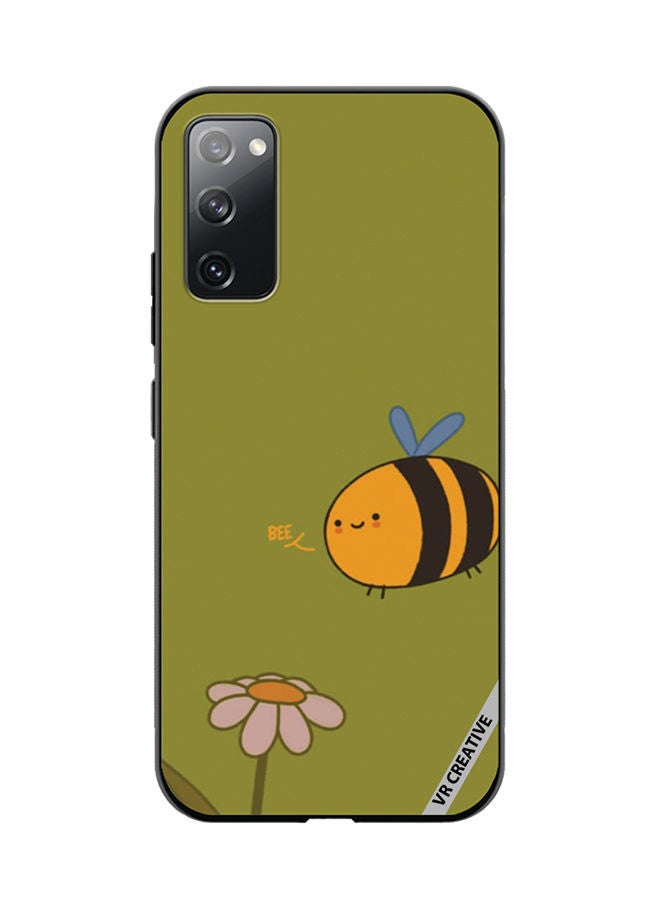 VR CREATIVE Protective Case Cover For Samsung Galaxy S20 FE 5G Bee Design Multicolour - Image 1