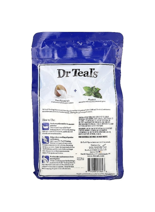 Dr. Teals Dr. Teal's, Pure Epsom Salt Soaking Solution, Pre & Post Workout, Citrus & Mint, 3 lbs (1.36 kg)  - Image 2