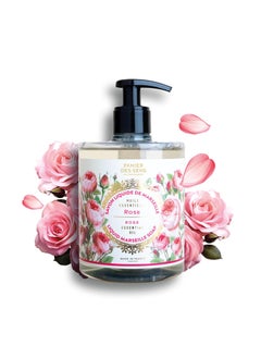 Panier des Sens  Rose Liquid Hand Soap 169 Floz  Luxurious  Lasting Floral Scent  Gentle Cleansing for Soft Skin  French Marseille Soap Coconut Oil Moisturizing Refillable  EcoFriendly