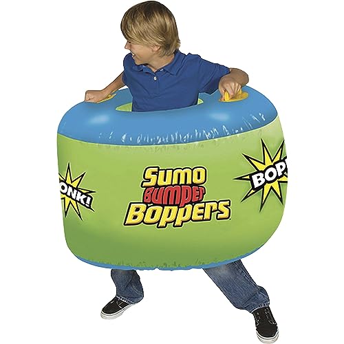 BIG TIME TOYS Socker Boppers Sumo Bumper Boppers Belly Bumper Toy, One Bopper and Repair Patch, Kids get Active and Silly, Air inflated Fun, More Fun Than a Pillow Fight, Great for Agility-Balance-Coordination - Image 4