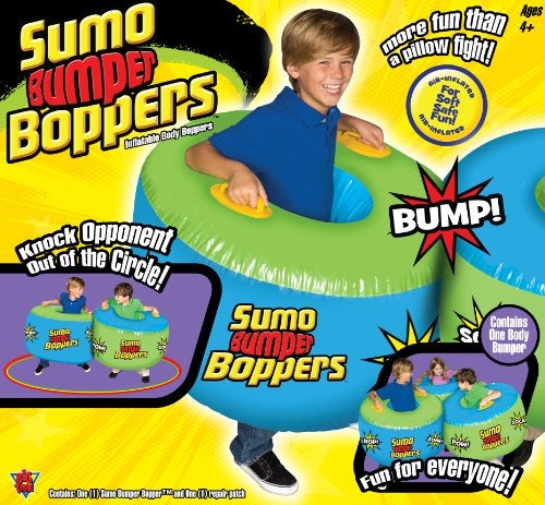 BIG TIME TOYS Socker Boppers Sumo Bumper Boppers Belly Bumper Toy, One Bopper and Repair Patch, Kids get Active and Silly, Air inflated Fun, More Fun Than a Pillow Fight, Great for Agility-Balance-Coordination - Image 3
