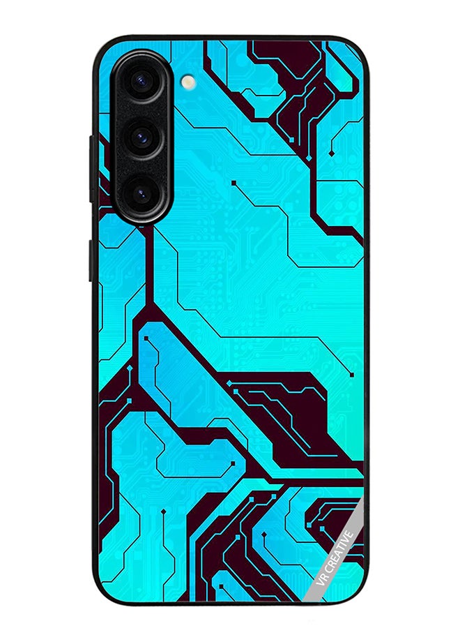 VR CREATIVE Protective Case Cover For Samsung Galaxy S24 Tech A-02 Design Multicolour - Image 1