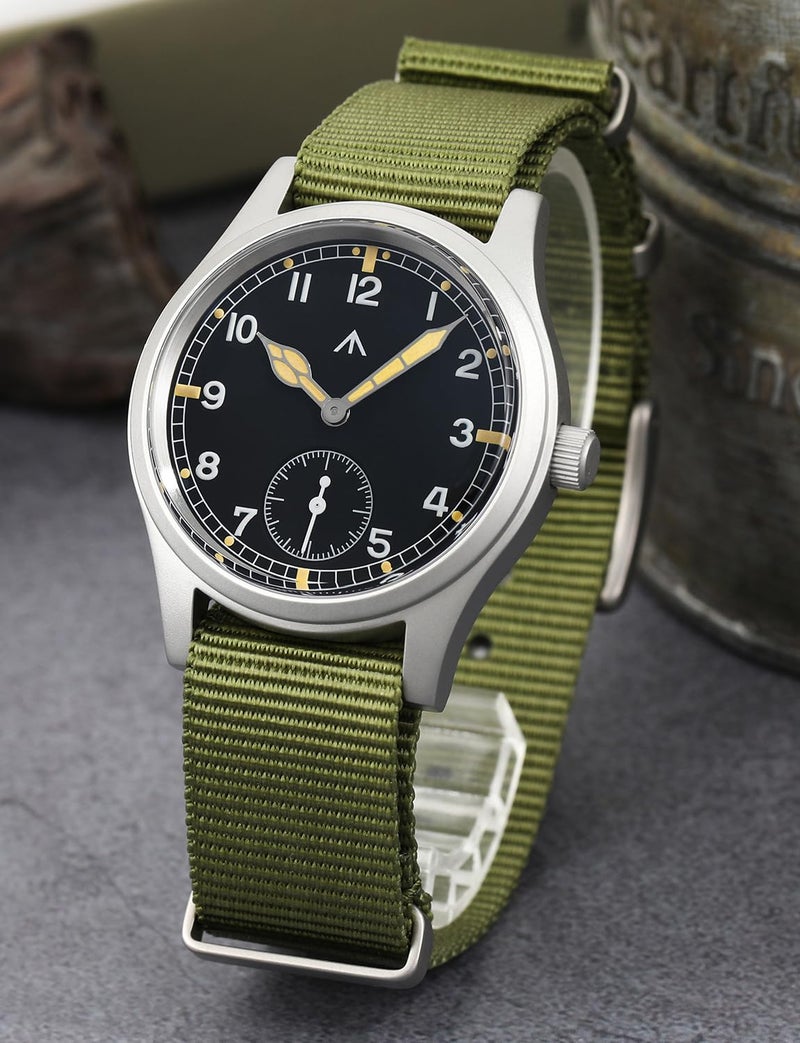 TACTICAL FROG Militado D12 Military Mens Watch VD78 Quartz Sapphire Crystal C3 Super Luminous 36mm Dial Military-Style Dress Watches, 100M Waterproof - Image 2