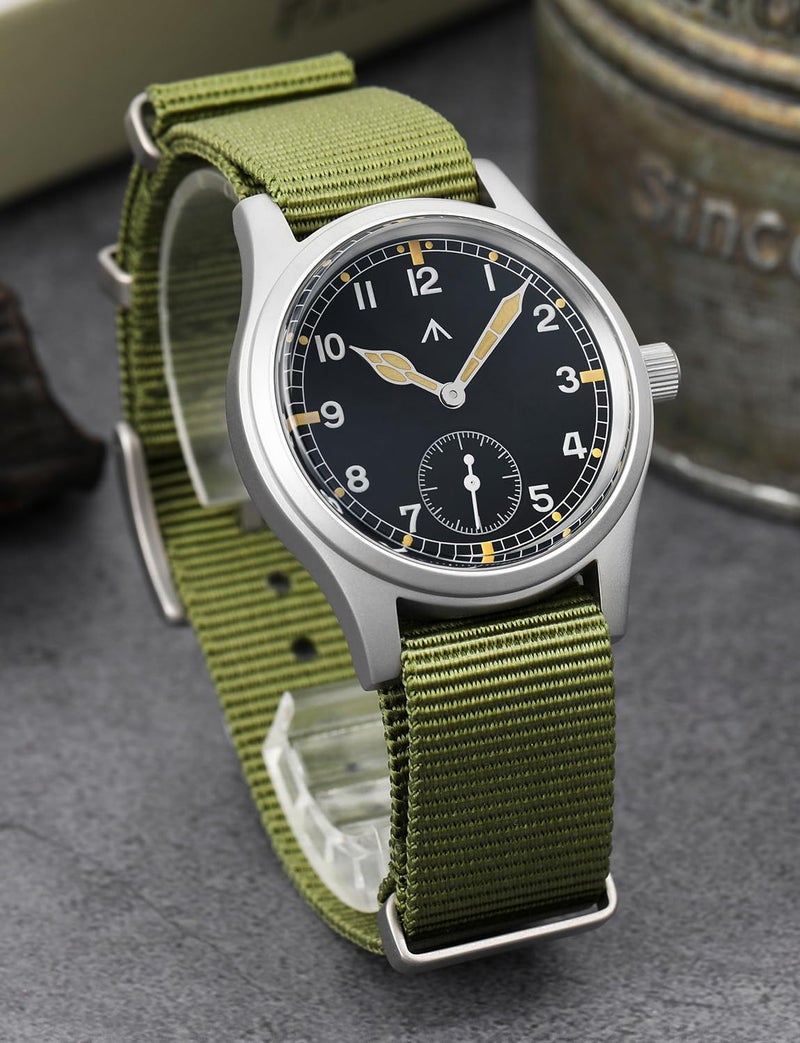 TACTICAL FROG Militado D12 Military Mens Watch VD78 Quartz Sapphire Crystal C3 Super Luminous 36mm Dial Military-Style Dress Watches, 100M Waterproof - Image 4