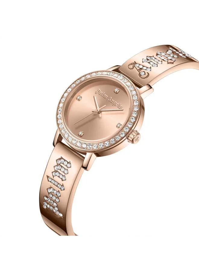 Palm Angels Mira Rose Gold Dial Rose Gold Stainless Steel Bracelet Analog Watch for Women, 28mm
