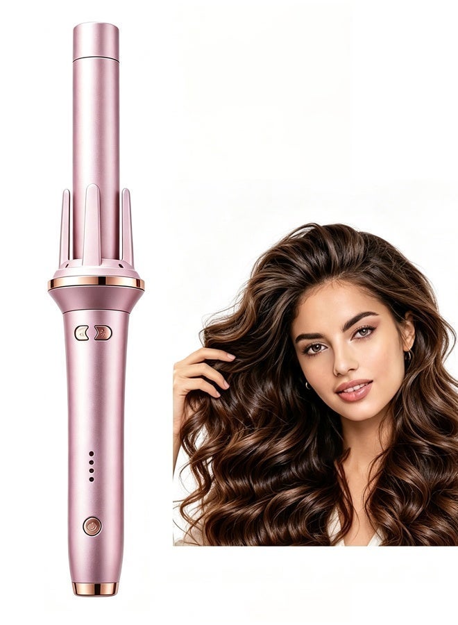 ZERIFAM Automatic Curling Iron, Curling Iron with Adjustable Temperature (160–200°C), Fast Heating & Anti-Scald, Long Barrel for Big Waves, 360° Swivel Cord, Suitable for All Hair Types, 25mm - Image 1