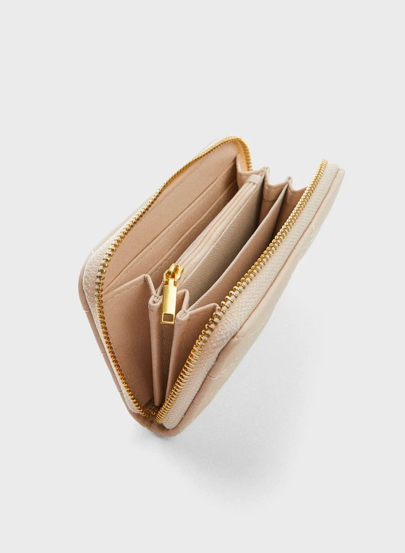 MANGO Rain Zip Closure Wallet