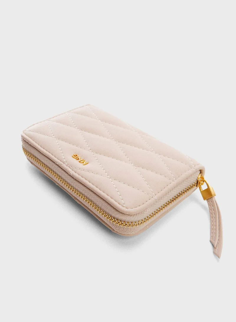 MANGO Rain Zip Closure Wallet