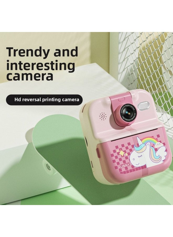 Generic Mini-jet Thermal Printing Camera Children's Camera HD Camera Digital Printer Wholesale-Color:High-definition Green Belt App Printing [no Card + 3 Rolls Of Paper Standard]  - Image 4