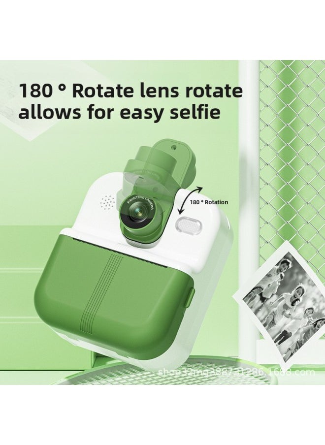 Generic Mini-jet Thermal Printing Camera Children's Camera HD Camera Digital Printer Wholesale-Color:High-definition Green Belt App Printing [no Card + 3 Rolls Of Paper Standard]  - Image 5