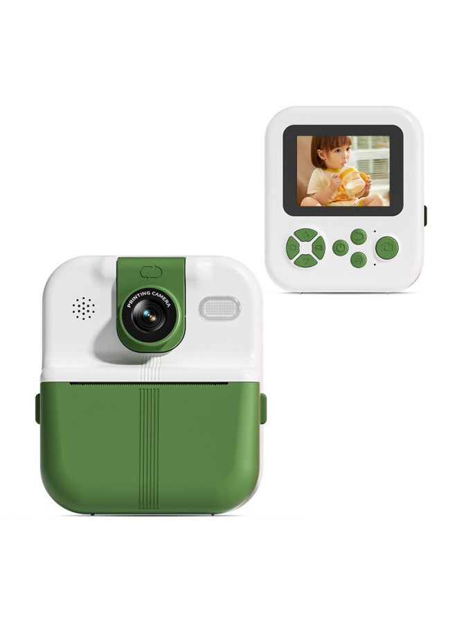 Generic Mini-jet Thermal Printing Camera Children's Camera HD Camera Digital Printer Wholesale-Color:High-definition Green Belt App Printing [no Card + 3 Rolls Of Paper Standard]  - Image 1