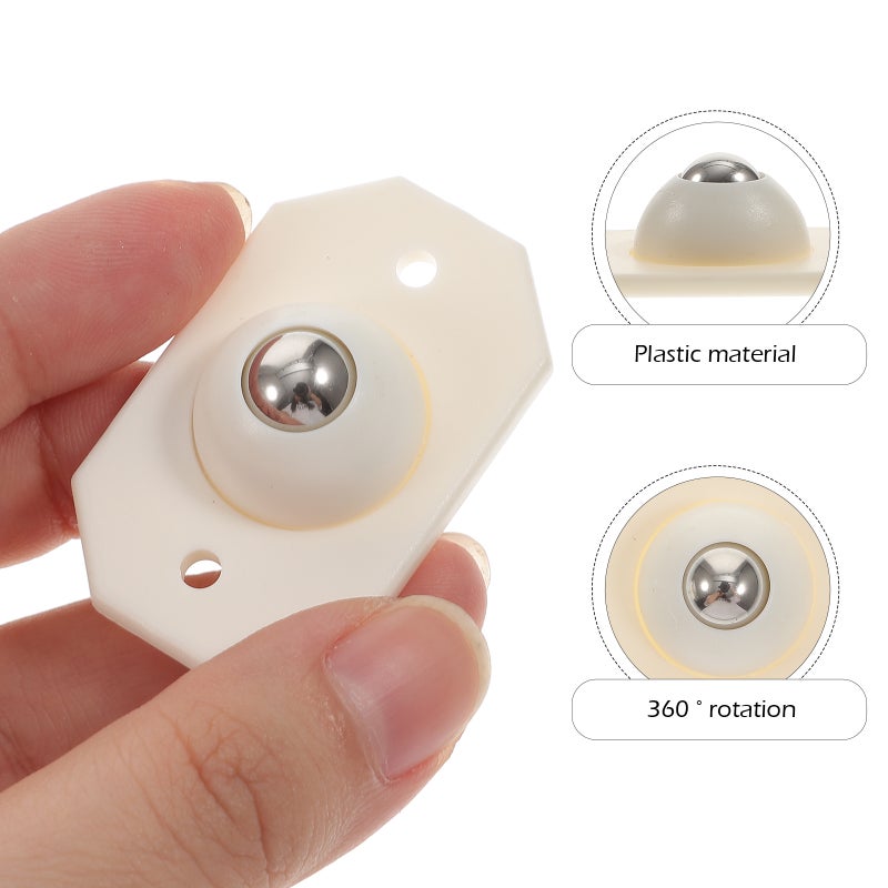 16pcs Self Adhesive Casters Wheels Mini Wheels Roller for Storage Bins Box Case - Image 2