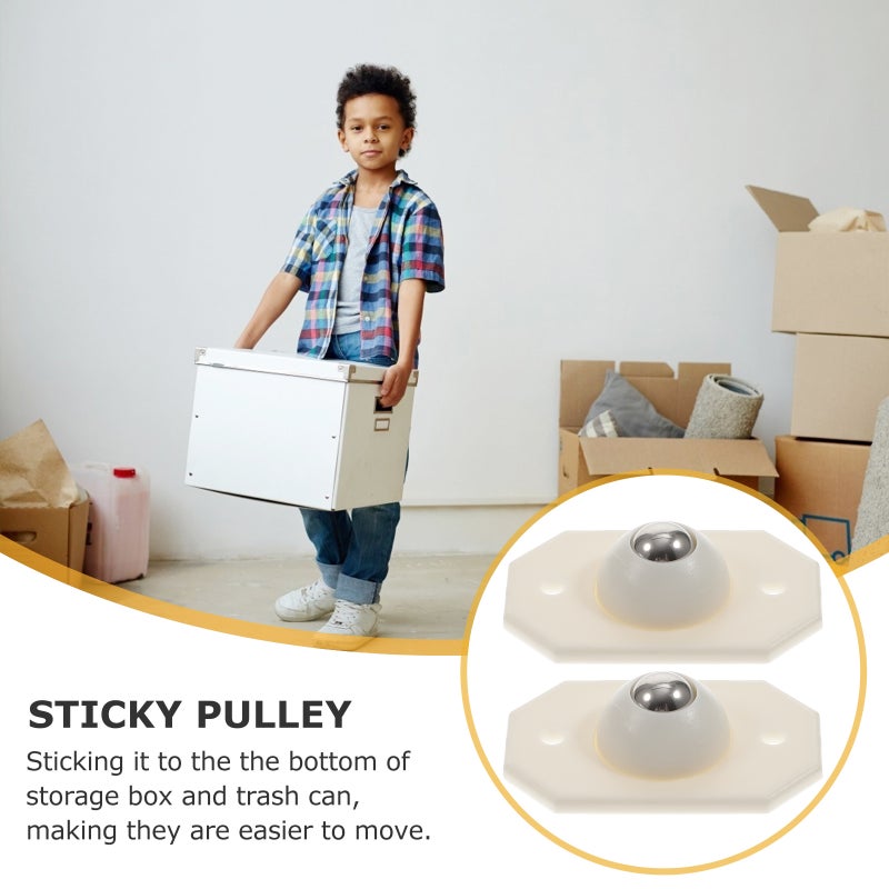 16pcs Self Adhesive Casters Wheels Mini Wheels Roller for Storage Bins Box Case - Image 4