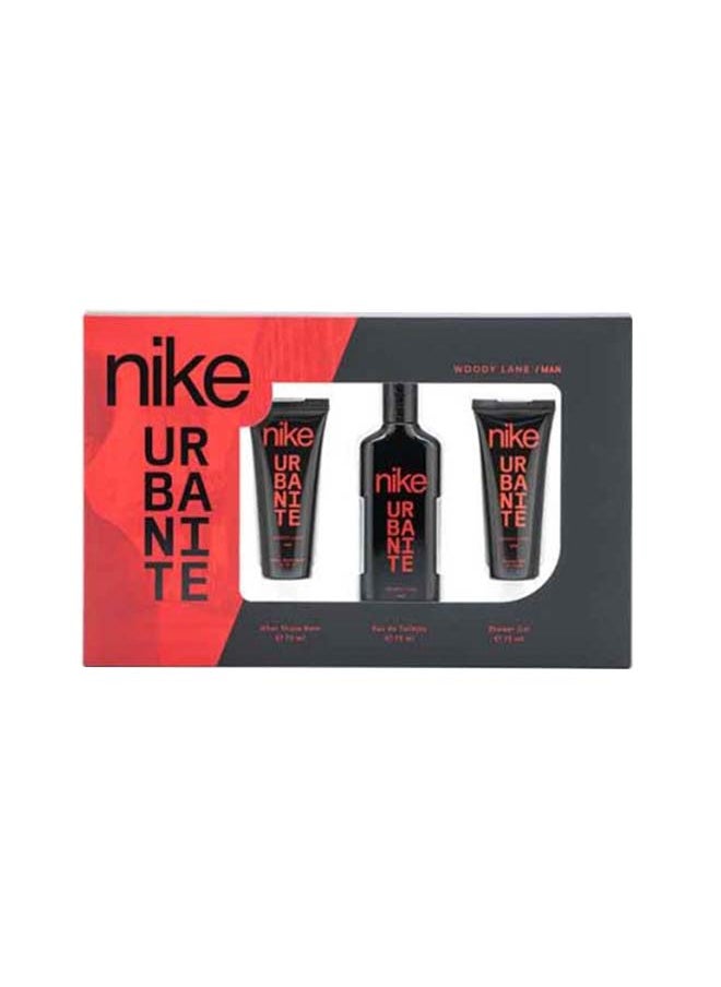 Nike Urbanite Woody Lane Man Giftset Edt 75ml + After Shave 75Ml+ Shower Gel 75ml  - Image 1