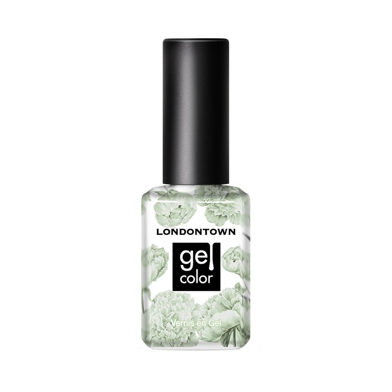 LONDONTOWN UV/LED Gel Nail Polish - Long Lasting, Chip Resistant High Shine Color - Glossy Sage Green, Lichen, 12ml/.40fl oz - Image 1
