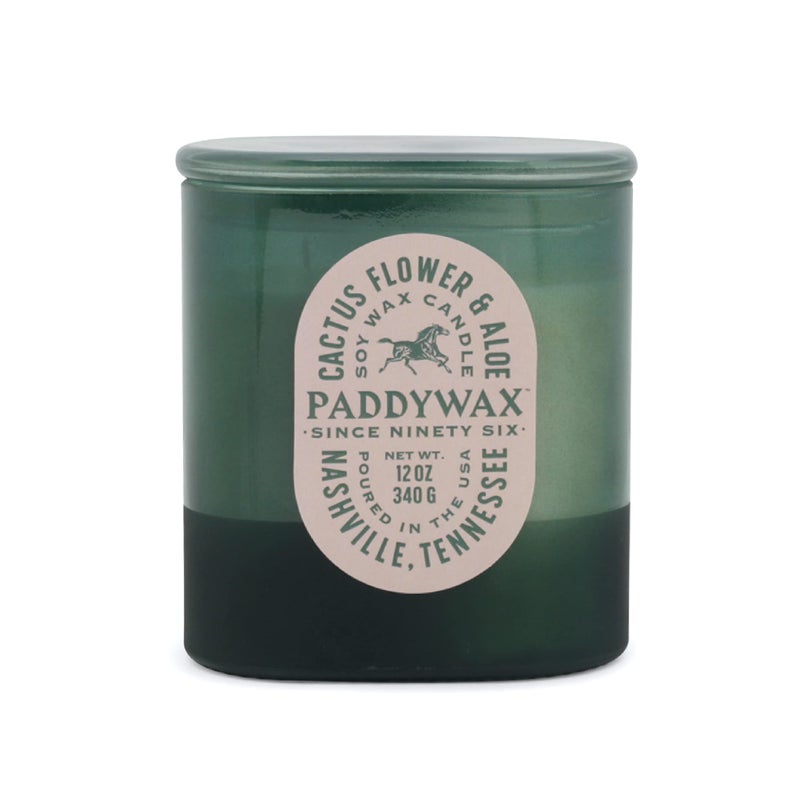 Paddywax Candles VS1005 Vista Collection Scented Candle 12Ounce Cactus Flower  Aloe 12 Ounces