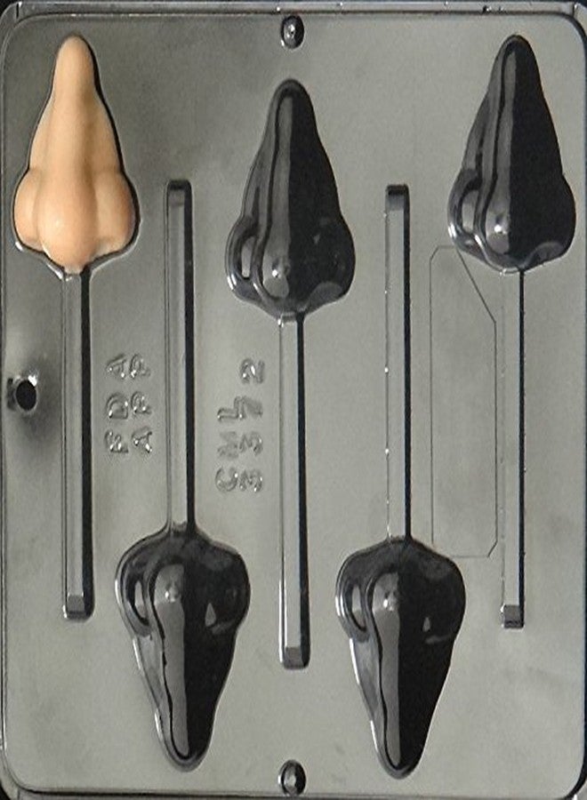 Lollipops Nose Lollipop Chocolate Candy Mold 3372, 5 Cavities, 2" x 2.5" Each Cavity - Image 5