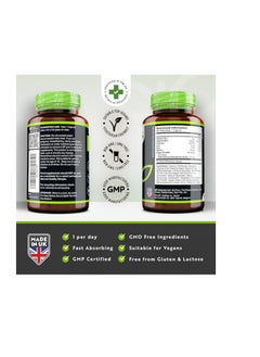 Nutravita Vegan Multivitamins & Minerals Vitamin B12, Vitamin D3, DHA, Iodine, Iron & Zinc 120 Capsules  - Image 2