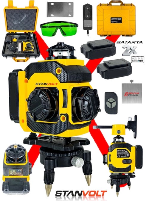 16 Directional Laser with Digital Display and Type-C Charging Input