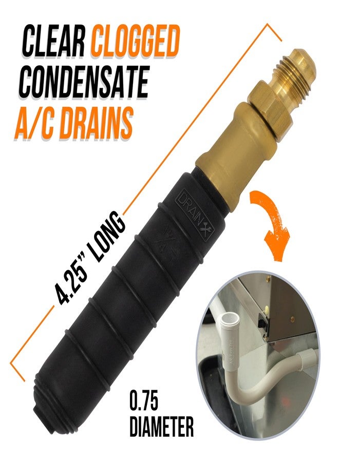 DrainX Air Pressure Bladder for HVAC Line Blowout A/C Condensate Lines and pipes (3/4"-1" Diameter) - Image 3