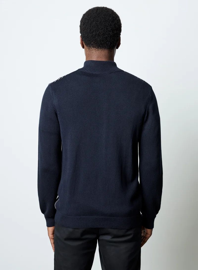 فرنش كونكشن سترة بسحاب أمامي