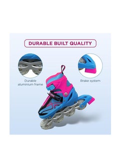 ENDLESS  EL1027 Inline Adjustable Skates Large 39 EUR (UK 5.5) - 43 EUR (UK 9) for 12 Years and Above | Aluminium Chassis and 70 mm PU Wheels | All Wheels Flash, ABEC 7 Bearings  - Image 4