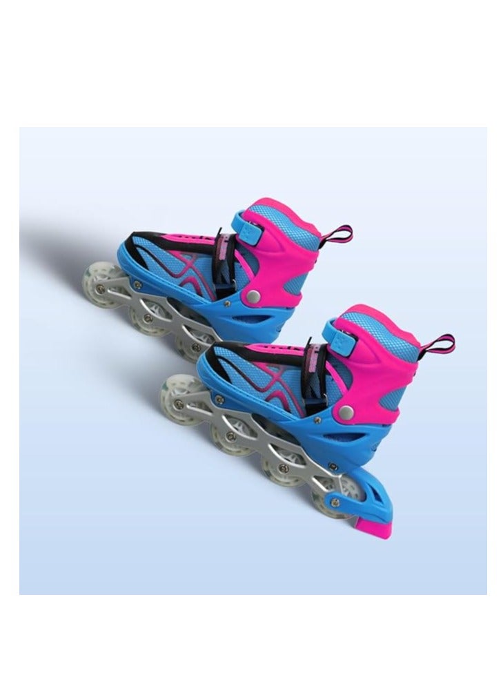 ENDLESS  EL1027 Inline Adjustable Skates Large 39 EUR (UK 5.5) - 43 EUR (UK 9) for 12 Years and Above | Aluminium Chassis and 70 mm PU Wheels | All Wheels Flash, ABEC 7 Bearings - Image 2