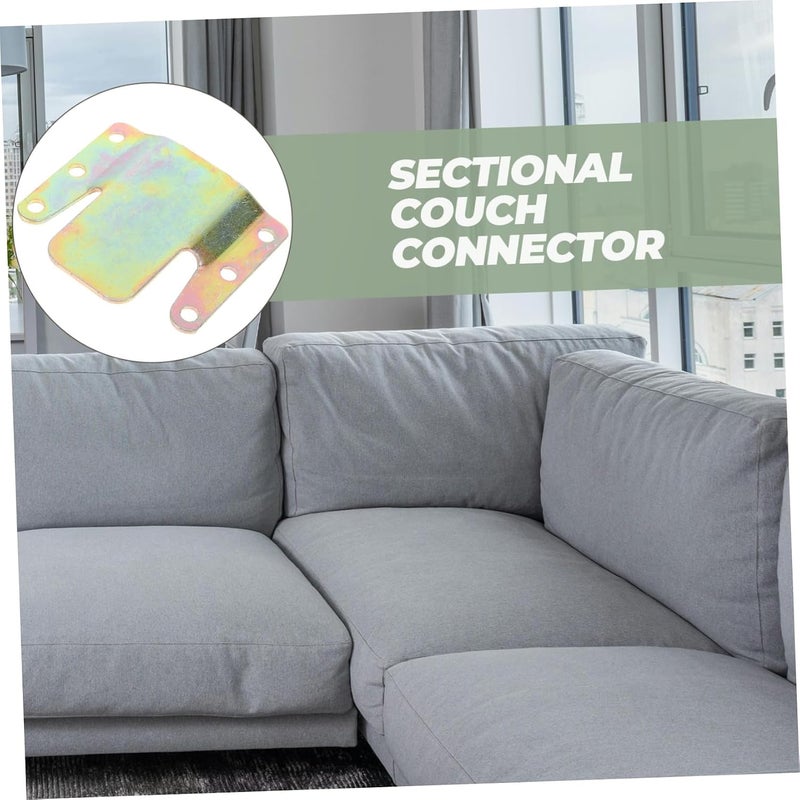 VOSAREA 12pcs Sectional Sofa Connector Clips Metal Linking Parts for Recliners Couch Easy Install Versatile Furniture Connectors for Enhanced Stability Structure - Image 3