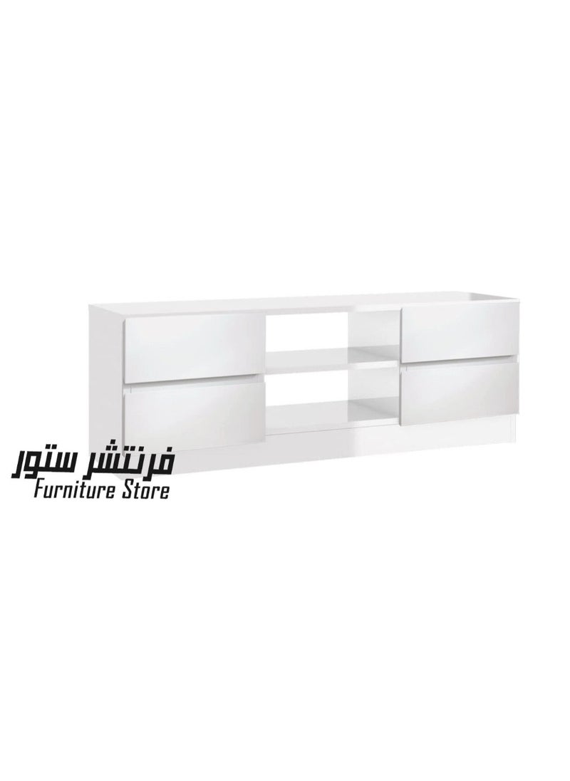 فرنتشر ستور وحدة تليفزيون مودرن - ارتفاع 40 سم - عرض 120 سم - عمق 30 سم ، من فرنتشر ستور.  - Image 3